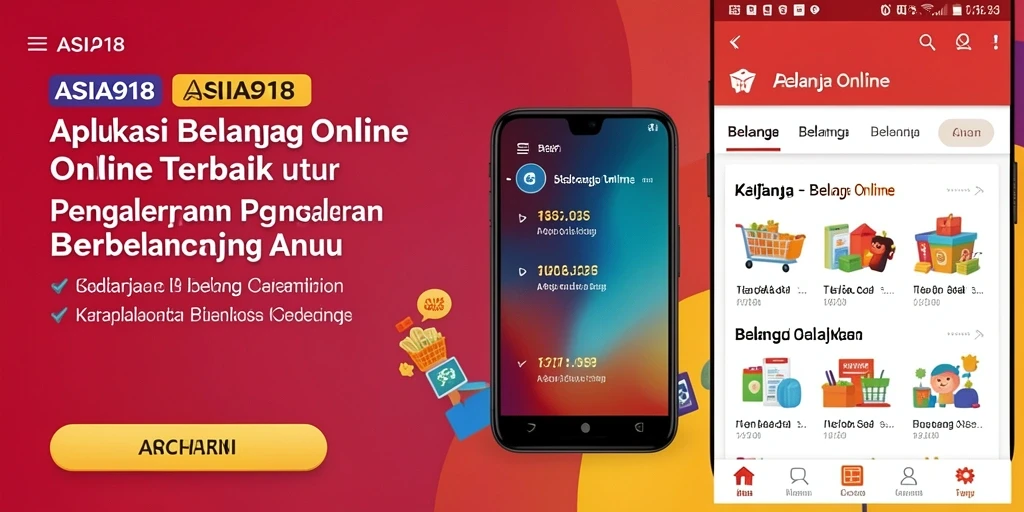 Screenshot antarmuka ASIA918 yang menunjukkan fungsi belanja online yang mudah.