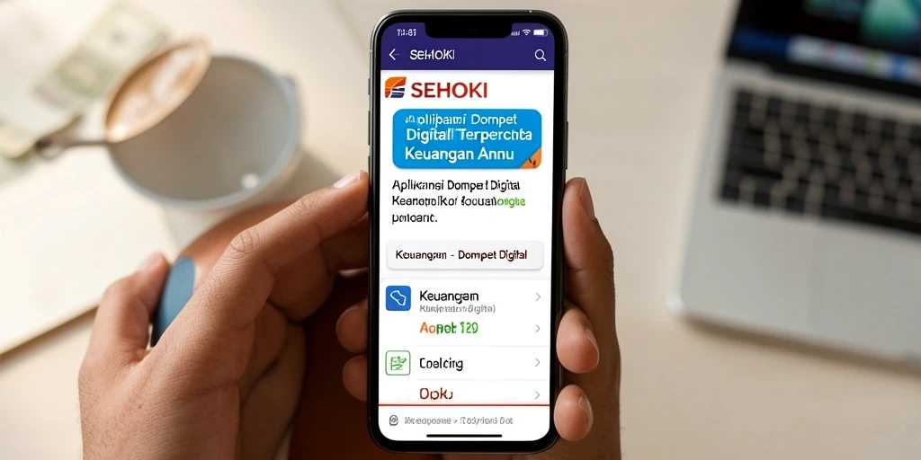 Antarmuka aplikasi SEHOKI yang memudahkan transaksi keuangan.